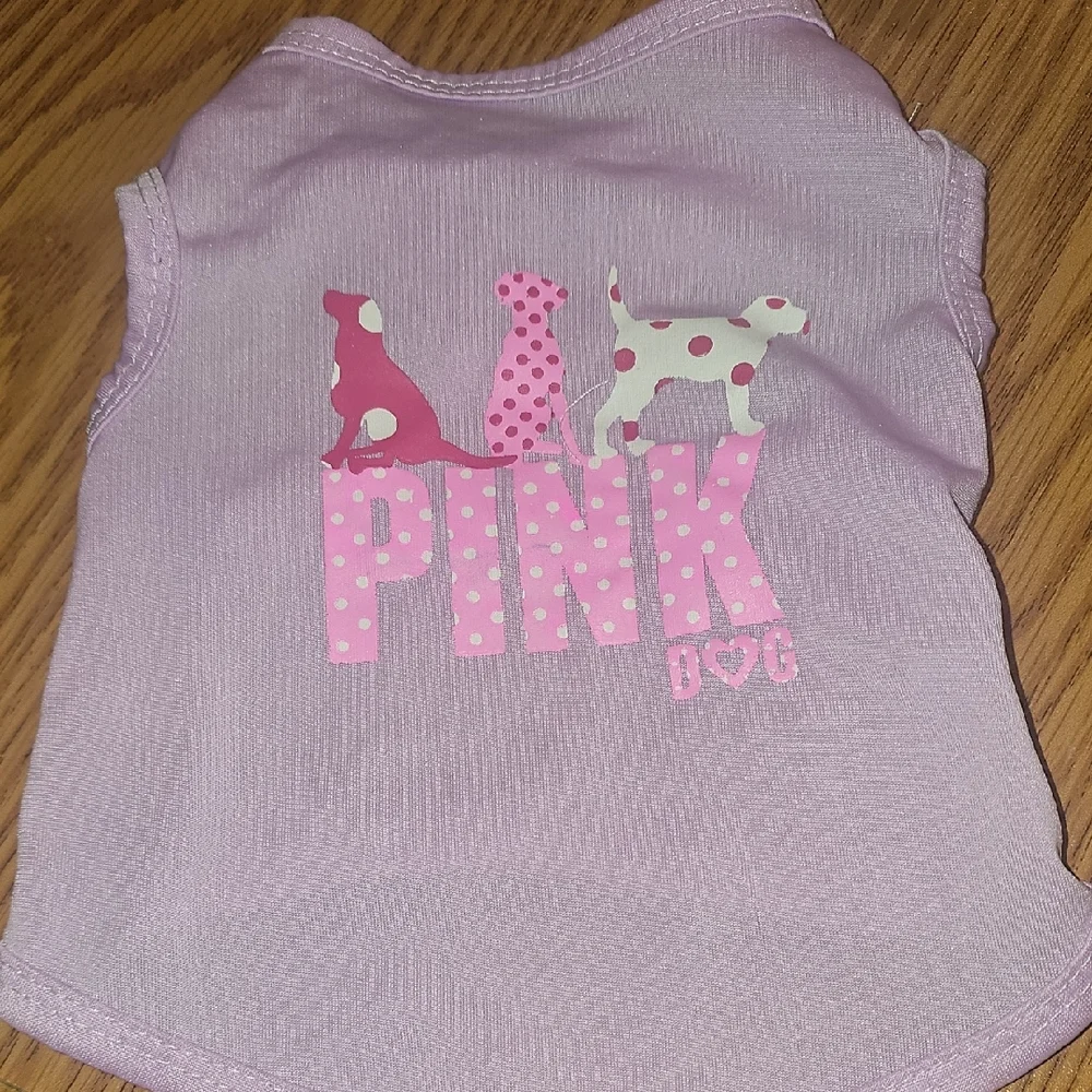 Born To Be Loved Pink Dog Graphic Tank Top Size Small